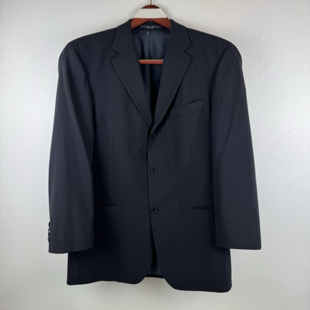 HUGO‎ BOSS Einstein Beta Mens Blazer Jacket Coat BLACK 3 button - 40R